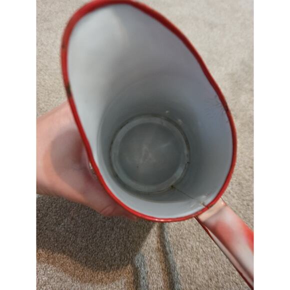 French Style Shabby Chic Pink Anitque Enamel Jug - Picture 6 of 10